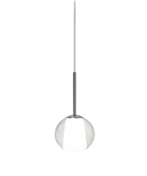 SIKREA EMY/MINI Lampada a sospensione singola in vetro e metallo diametro 10cm
