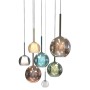 SIKREA EMY Glass and metal single pendant lamp diameter 14cm