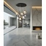 SIKREA EMY/M Glass and metal single pendant lamp diameter 20cm