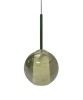 SIKREA EMY/M Lampada a sospensione singola in vetro e metallo diametro 20cm