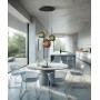 SIKREA EMY/G Glass and metal single pendant lamp diameter 25cm