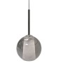 SIKREA EMY/G Lampada a sospensione singola in vetro e metallo diametro 25cm