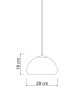 SIKREA LUXOR Glass and Brass Single Pendant Lamp 4 Colors