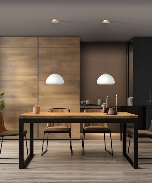 SIKREA LUXOR Lampada a sospensione singola in vetro e ottone 4 colori