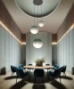 SIKREA EVA/25  Glass and brass Single pendant lamp diameter 25cm