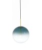 SIKREA EVA/35 Lampada a sospensione singola in vetro e ottone diametro 35cm