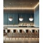 SIKREA EVA/35  Glass and brass Single pendant lamp diameter 35cm