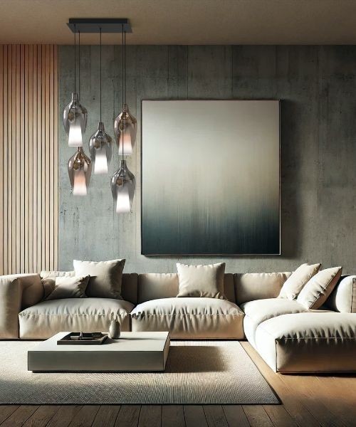 SIKREA IBIS Glass and Metal Single Pendant Lamp 3 Colors