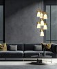 SIKREA ICONIC/P Lampada a sospensione singola in vetro e metallo 4 colori