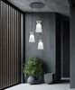 SIKREA ICONIC/G Lampada a sospensione singola in vetro e metallo 4 colori