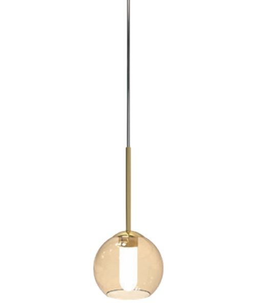 SIKREA INFINITY/MINI Lampada a sospensione singola in vetro e metallo diametro 10cm