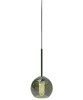 SIKREA INFINITY/MINI Glass and metal single pendant lamp diameter 10cm