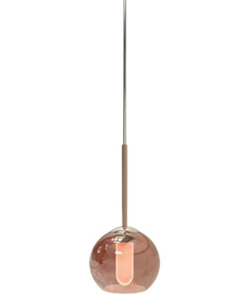 SIKREA INFINITY/MINI Lampada a sospensione singola in vetro e metallo diametro 10cm