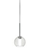 SIKREA INFINITY/MINI Lampada a sospensione singola in vetro e metallo diametro 10cm
