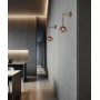 SIKREA INFINITY Pendant Lamp in glass and metal 7 colors diameter 14cm