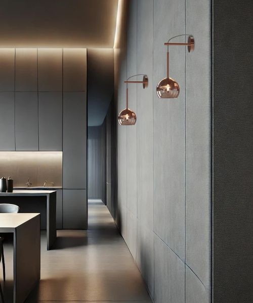 SIKREA INFINITY Pendant Lamp in glass and metal 7 colors diameter 14cm