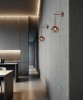 SIKREA INFINITY Pendant Lamp in glass and metal 7 colors diameter 14cm