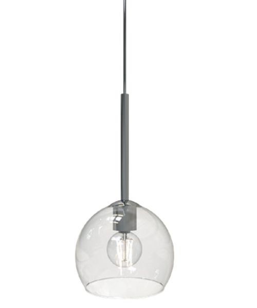 SIKREA INFINITY Lampada a sospensione singola in vetro e metallo diametro 14cm