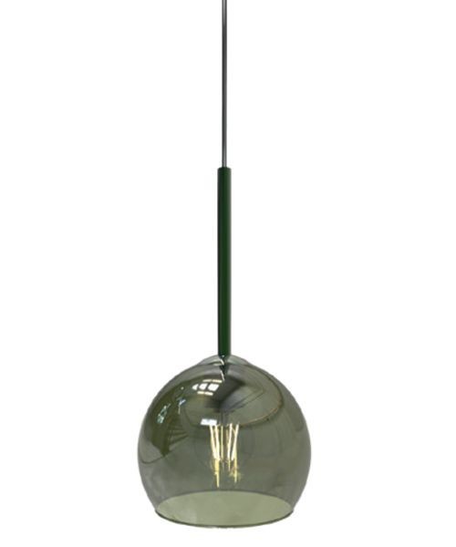 SIKREA INFINITY Lampada a sospensione singola in vetro e metallo diametro 14cm