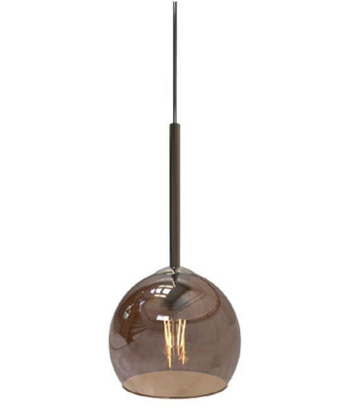 SIKREA INFINITY Lampada a sospensione singola in vetro e metallo diametro 14cm