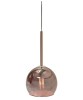 SIKREA INFINITY Lampada a sospensione singola in vetro e metallo diametro 14cm