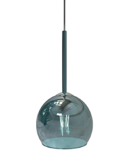 SIKREA INFINITY/M Lampada a sospensione singola in vetro e metallo diametro 20cm