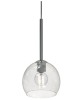 SIKREA INFINITY/G Glass and metal single pendant lamp diameter 25cm