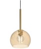 SIKREA INFINITY/G Lampada a sospensione singola in vetro e metallo diametro 25cm