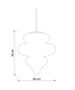 SIKREA ISIDORA Glass and metal single pendant lamp 3 colors
