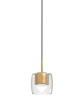 SIKREA MIRO'/S1 Glass and metal single  pendant lamp 3 colors