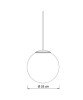 SIKREA MYA Glass and metal single pendant lamp 3 colors
