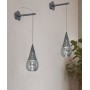 SIKREA SOSPESI/GU10 Lampada a sospensione singola in vetro e metallo 4 colori
