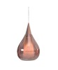 SIKREA SOSPESI/E27M Lampada a sospensione singola in vetro e metallo 4 colori