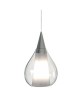 SIKREA SOSPESI/E27M Single pendant lamp in glass and metal 4 colors