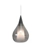 SIKREA SOSPESI/E27M Lampada a sospensione singola in vetro e metallo 4 colori