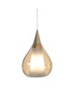 SIKREA SOSPESI/E27M Lampada a sospensione singola in vetro e metallo 4 colori