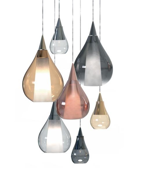 SIKREA SOSPESI/E27M Lampada a sospensione singola in vetro e metallo 4 colori