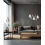 SIKREA SOSPESI/E27M Single pendant lamp in glass and metal 4 colors