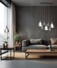 SIKREA SOSPESI/E27M Lampada a sospensione singola in vetro e metallo 4 colori