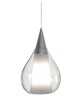 SIKREA SOSPESI/E27G Lampada a sospensione singola in vetro e metallo 4 colori