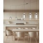 SIKREA YOKO Single Pendant Lamp in Glass and Metal 4 Colors