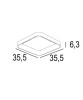 PROMOLUCE BOARD Q35 Lampada da Soffitto a LED