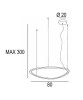 PROMOLUCE TRIS S80 Lampada a Sospensione a LED 3 Colori