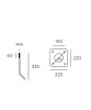 SOVIL 34 Tapered Post Anchor Bolts Outdoor Accessory