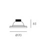 SOVIL 44 Base for 6cm diameter aluminum pole Outdoor accessory 7 colors