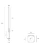 SOVIL 61 Tapered Steel Pole Outdoor Accessory 2.5m