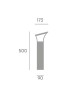 SOVIL BELEN 557 Low Outdoor Post E27 2 Colors