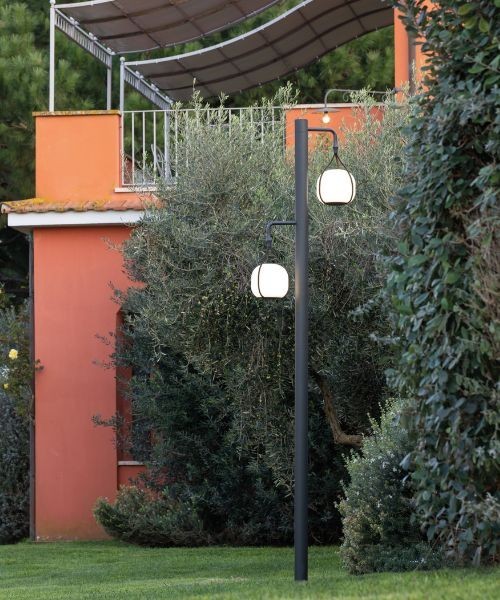 SOVIL BERTA 98796 Outdoor High pole two LED lights
