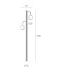 SOVIL BERTA 98796 Outdoor High pole two LED lights