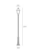 SOVIL ELEGANCE 860 Palo alto da Esterno 1 luce